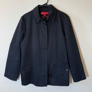 Anne Klein Black Cotton Jacket Size Large‎
